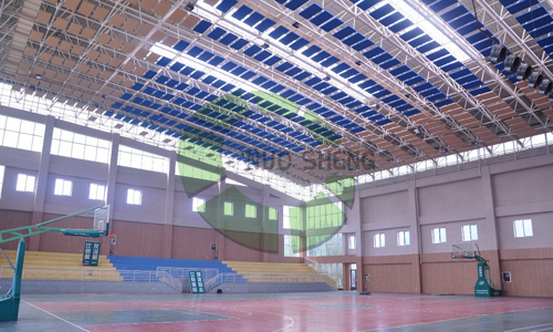 佛山外語學院三水校區體育館工程_體育館吸音板