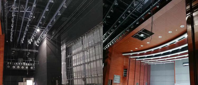 山東威海禮堂孔木吸音板聲學工程