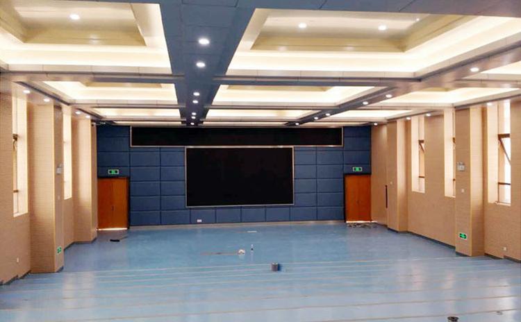 四川綿陽報(bào)告廳木條吸音板聲學(xué)工程