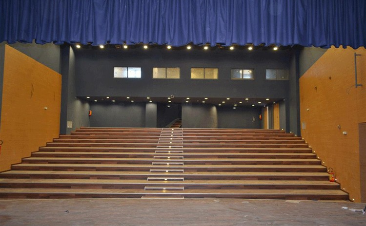 河南濮陽文化中心槽木吸音板聲學(xué)工程